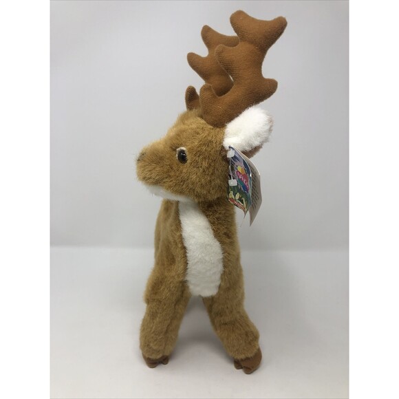 Nanco Wildlife Series Grevy's Zebra Plush Realistic Stuffed Animal Deer Antlers - Picture 5 of 8